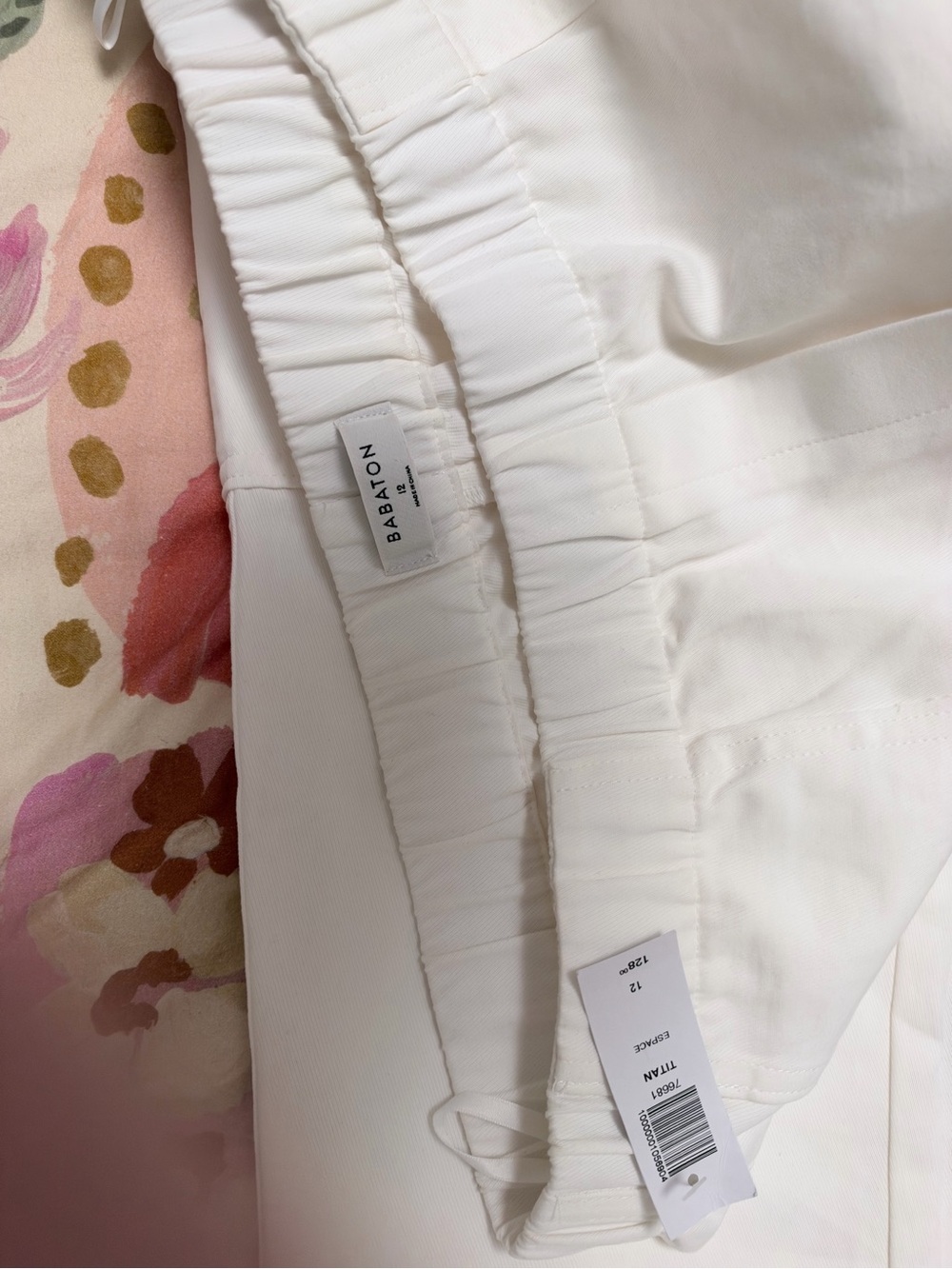 Babaton White Pull on pants